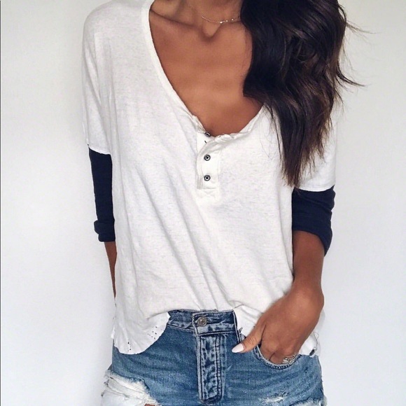 Free People Tops - Free People baseball tee